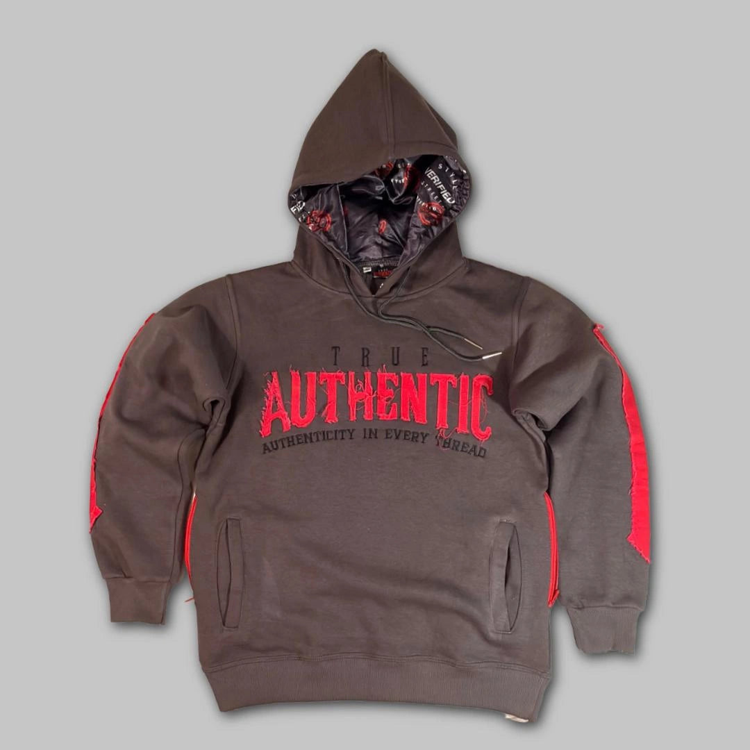 True Authentic Distressed Hoodie