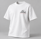 Cursive Style Verified T-Shirt — White — angle view