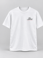 Cursive Style Verified T-Shirt — White — front view