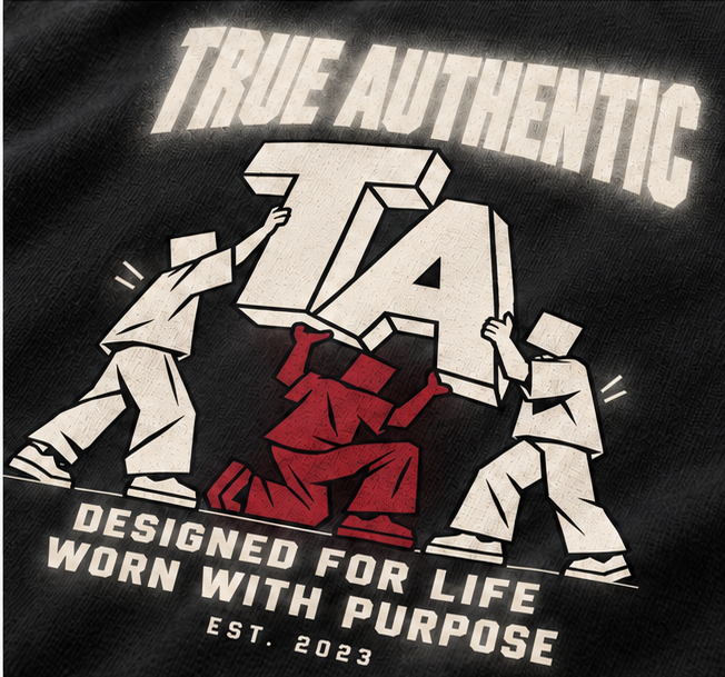 Designed for Life Graphic T-Shirt — Black — detail view