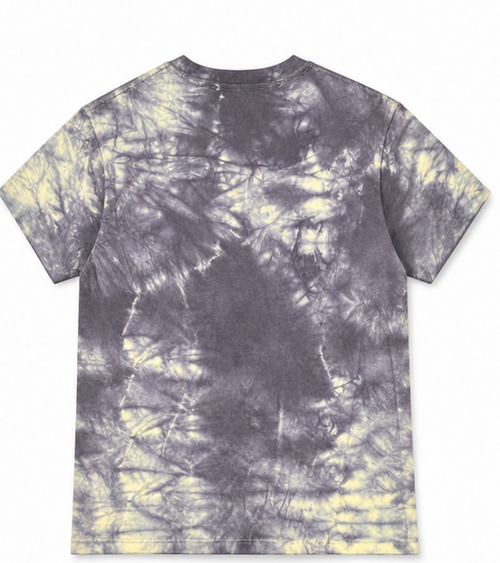 7 oz Dyed T-Shirt — Gray / Pale Yellow — back view