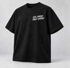 Identity Lives Within Graphic T-Shirt — Black — angle view