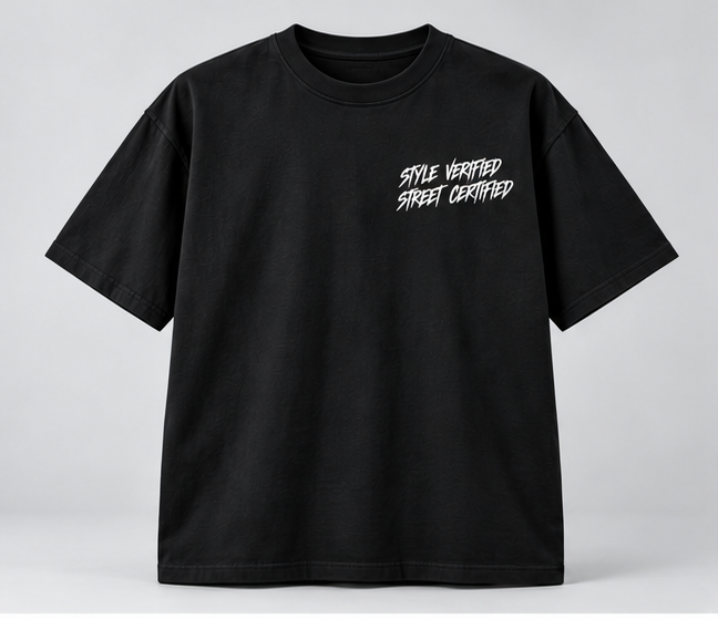 Identity Lives Within Graphic T-Shirt — Black — front view