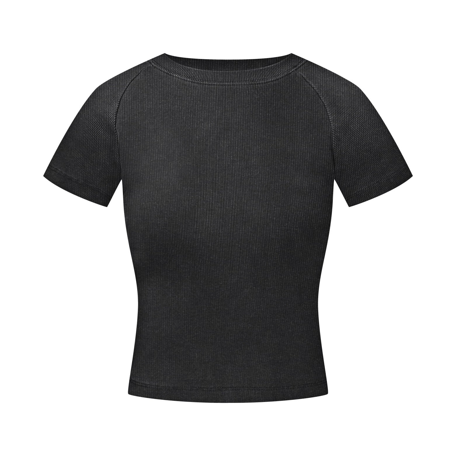 275GSM Women’s Slimming Raglan Short T-shirt Snow wash
