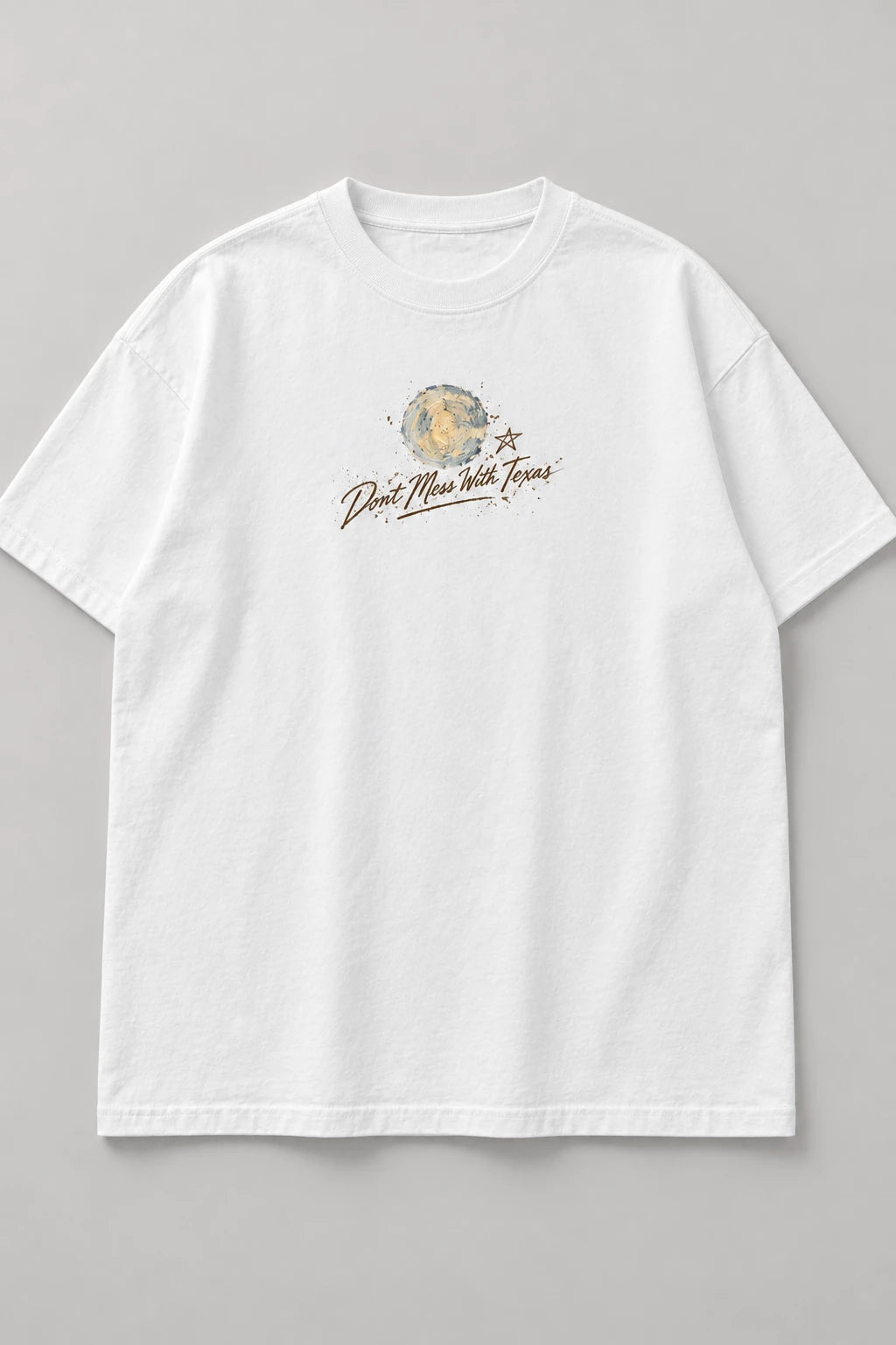 TRUE AUTHENTIC Lonesome Cowboy white T-shirt — front