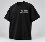Los Angeles Collage Graphic T-Shirt — Black — angle view