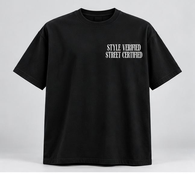 Los Angeles Collage Graphic T-Shirt — Black — front view