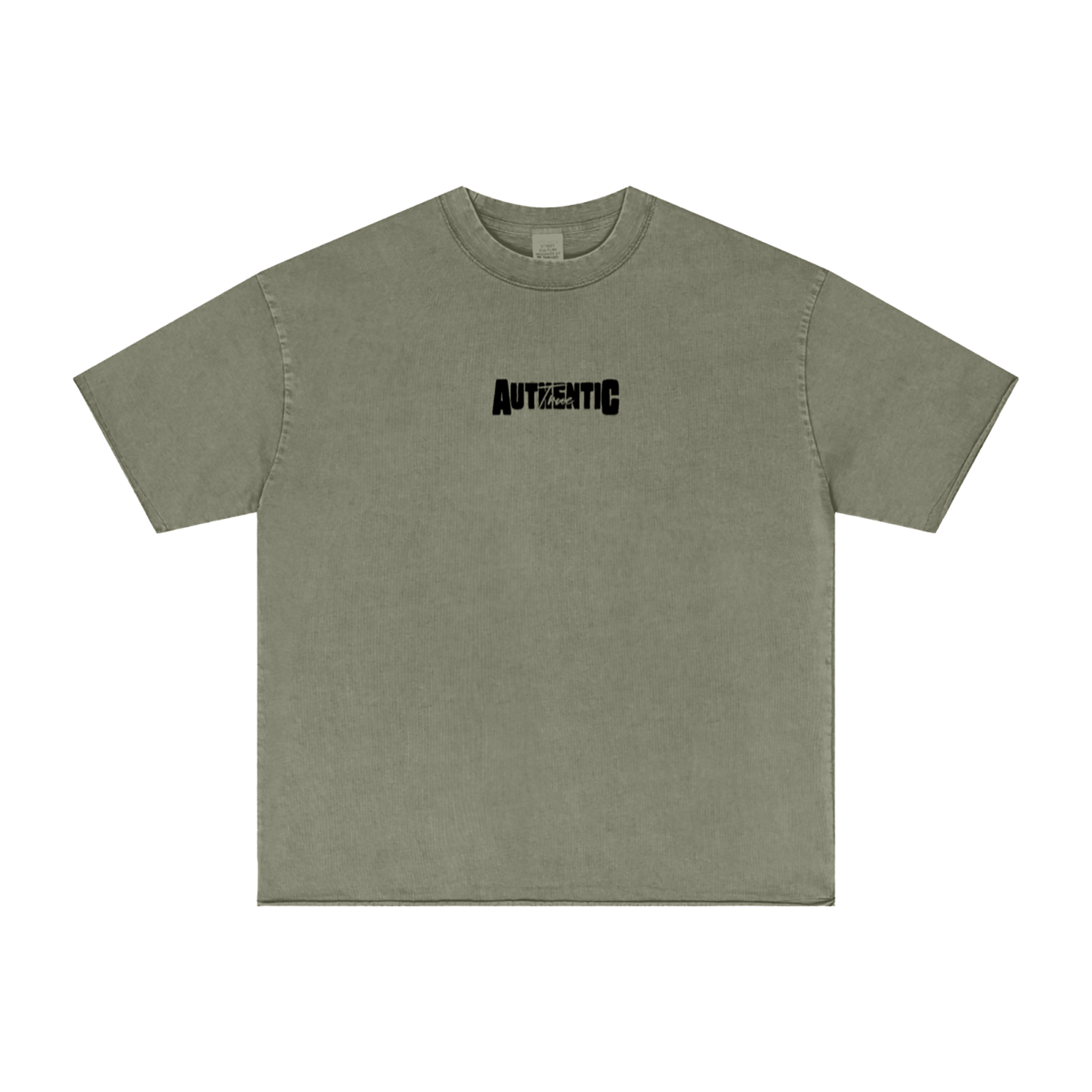 True Authentic 275 GSM Raw-Edge Pigment-Wash Streetwear T-Shirt