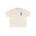 310GSM Unisex Washed 100% Cotton T-Shirt Vintage Beige