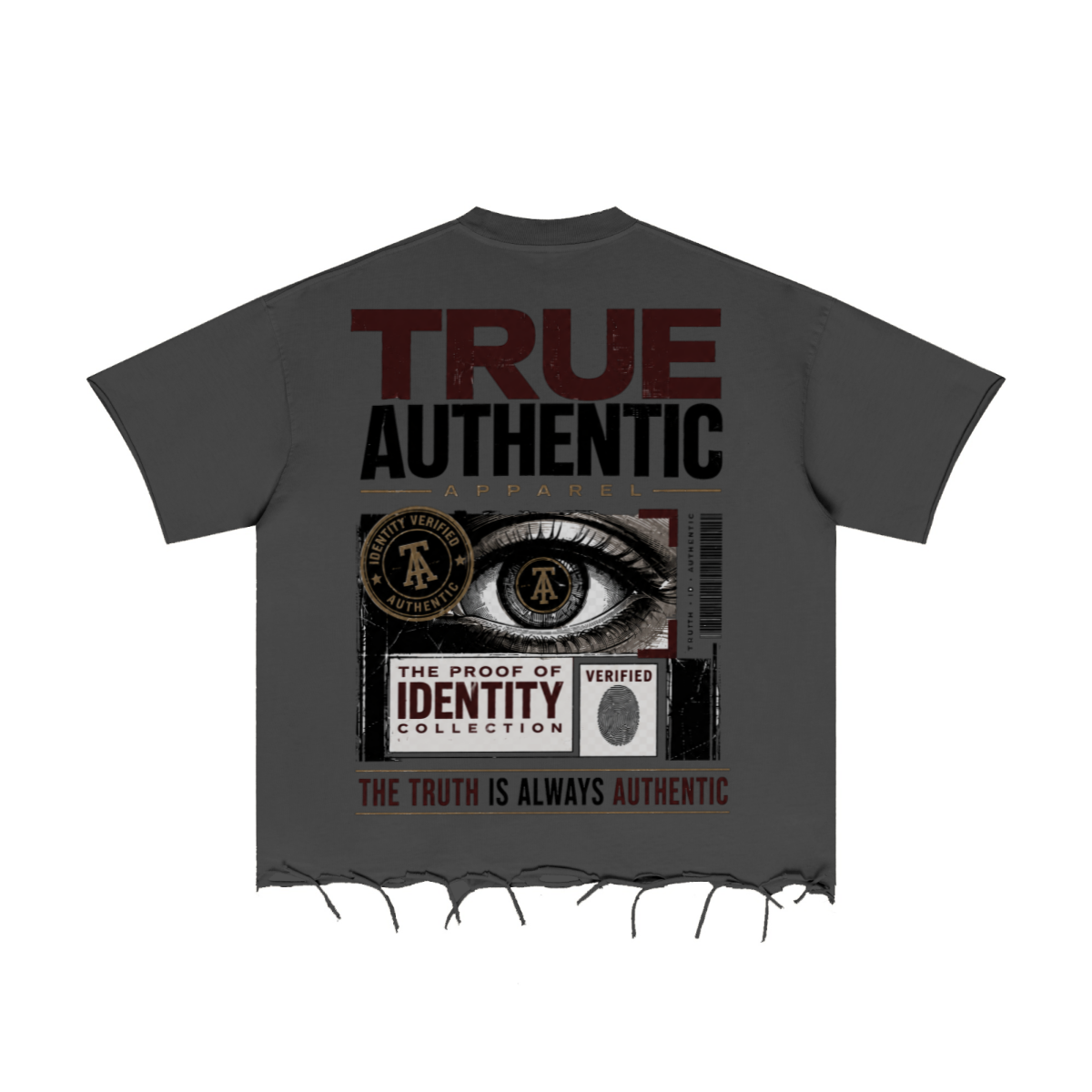 310GSM Unisex Washed 100% Cotton T-Shirt Dark Grey