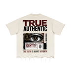 310GSM Unisex Washed 100% Cotton T-Shirt Vintage Beige