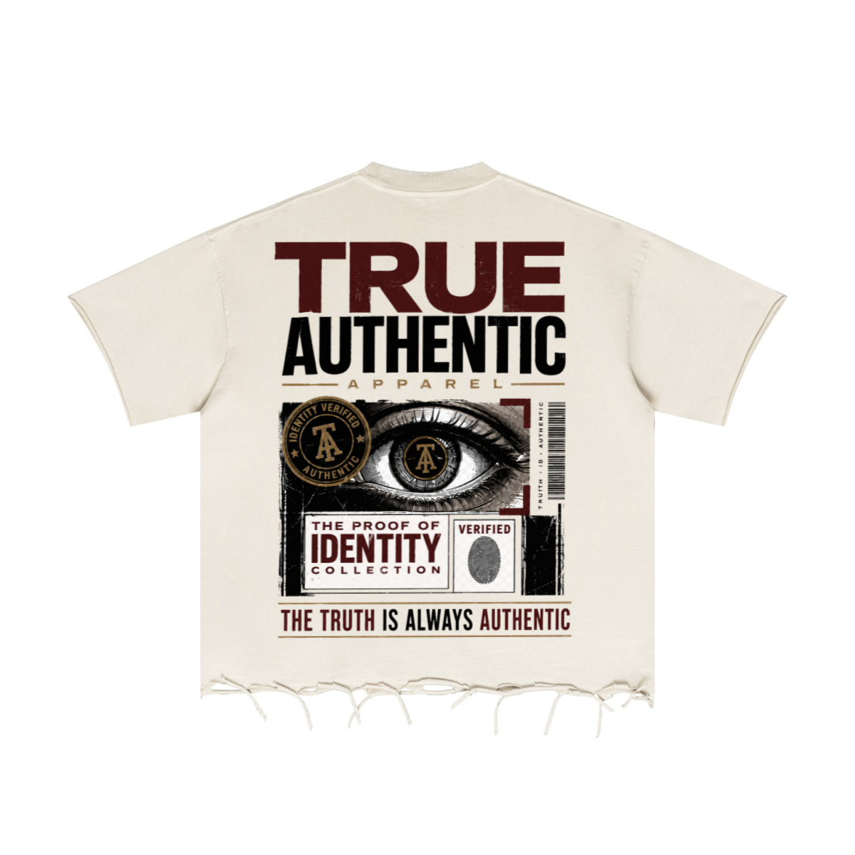 310GSM Unisex Washed 100% Cotton T-Shirt Vintage Beige