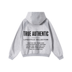 340GSM Men’s Trendy Fleece Structured Panel Hoodie Heathered Grey