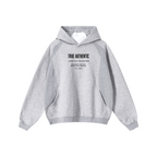 340GSM Men’s Trendy Fleece Structured Panel Hoodie Heathered Grey