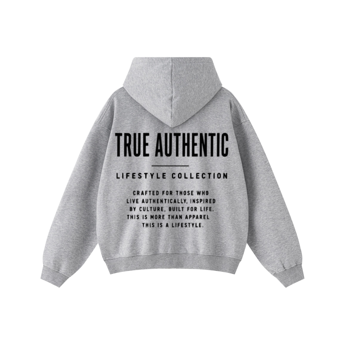 445GSM Unisex Heavyweight Dual-Zipper Hoodie Heather Grey