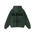 445GSM Unisex Heavyweight Dual-Zipper Hoodie Dark Green