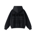 445GSM Unisex Heavyweight Dual-Zipper Hoodie Reactive Black