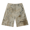 270GSM 100% Cotton Left Twill Denim Print Cropped Pants Mud Yellow