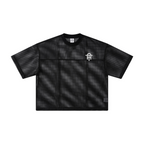 240GSM Men’s Boxy-Fit Mesh Layering T-Shirt Black