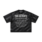 240GSM Men’s Boxy-Fit Mesh Layering T-Shirt Black