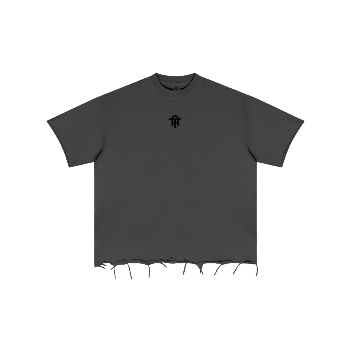 310GSM Unisex Washed 100% Cotton T-Shirt Dark Grey