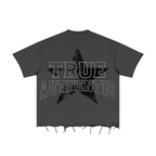 310GSM Unisex Washed 100% Cotton T-Shirt Dark Grey