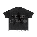 310GSM Unisex Washed 100% Cotton T-Shirt Vintage Black