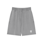 330GSM Men's Vintage-Wash Pigment-Dyed Cotton Shorts 	Light Grey