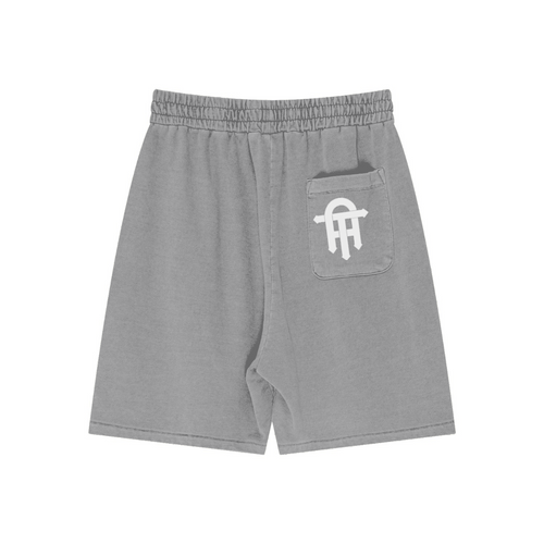 Core 330GSM Vintage-Wash Cotton Shorts – Light Grey – Shorts Light Grey product view 2