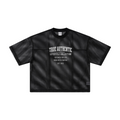 240GSM Men’s Boxy-Fit Mesh Layering T-Shirt Black