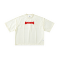 240GSM Men’s Boxy-Fit Mesh Layering T-Shirt Off White