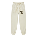 400GSM Unisex Heavyweight Pigment-Wash Pants Apricot Grey