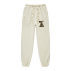400GSM Unisex Heavyweight Pigment-Wash Pants Apricot Grey