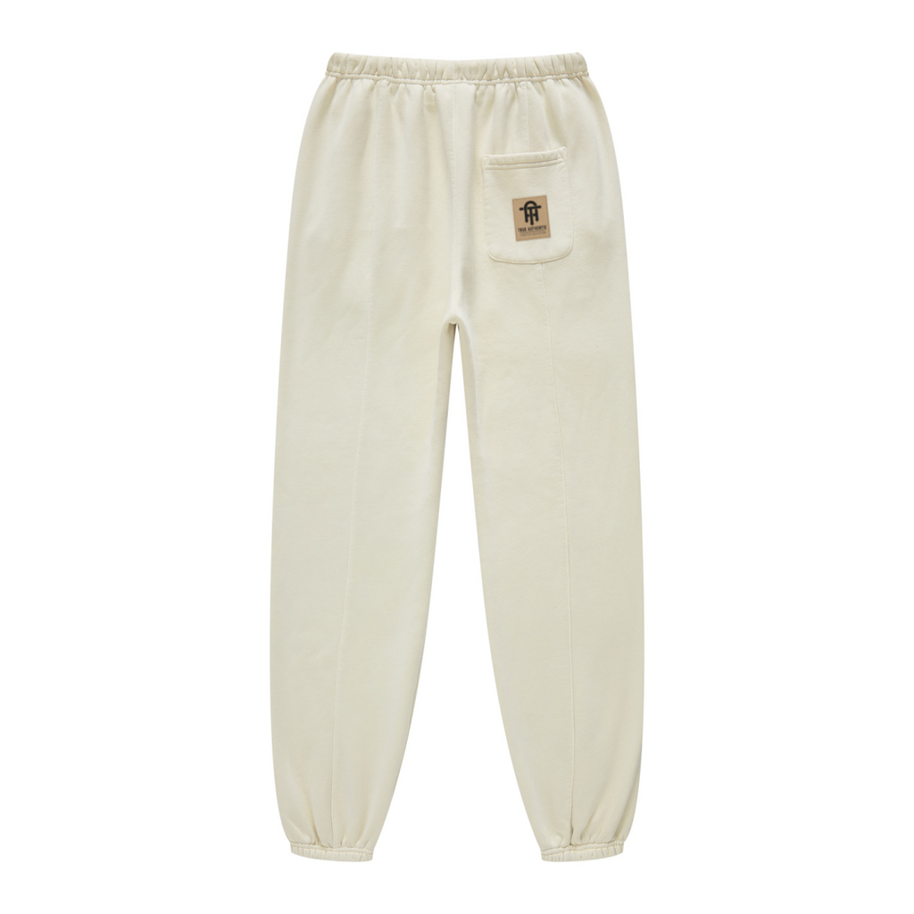 400GSM Unisex Heavyweight Pigment-Wash Pants Apricot Grey