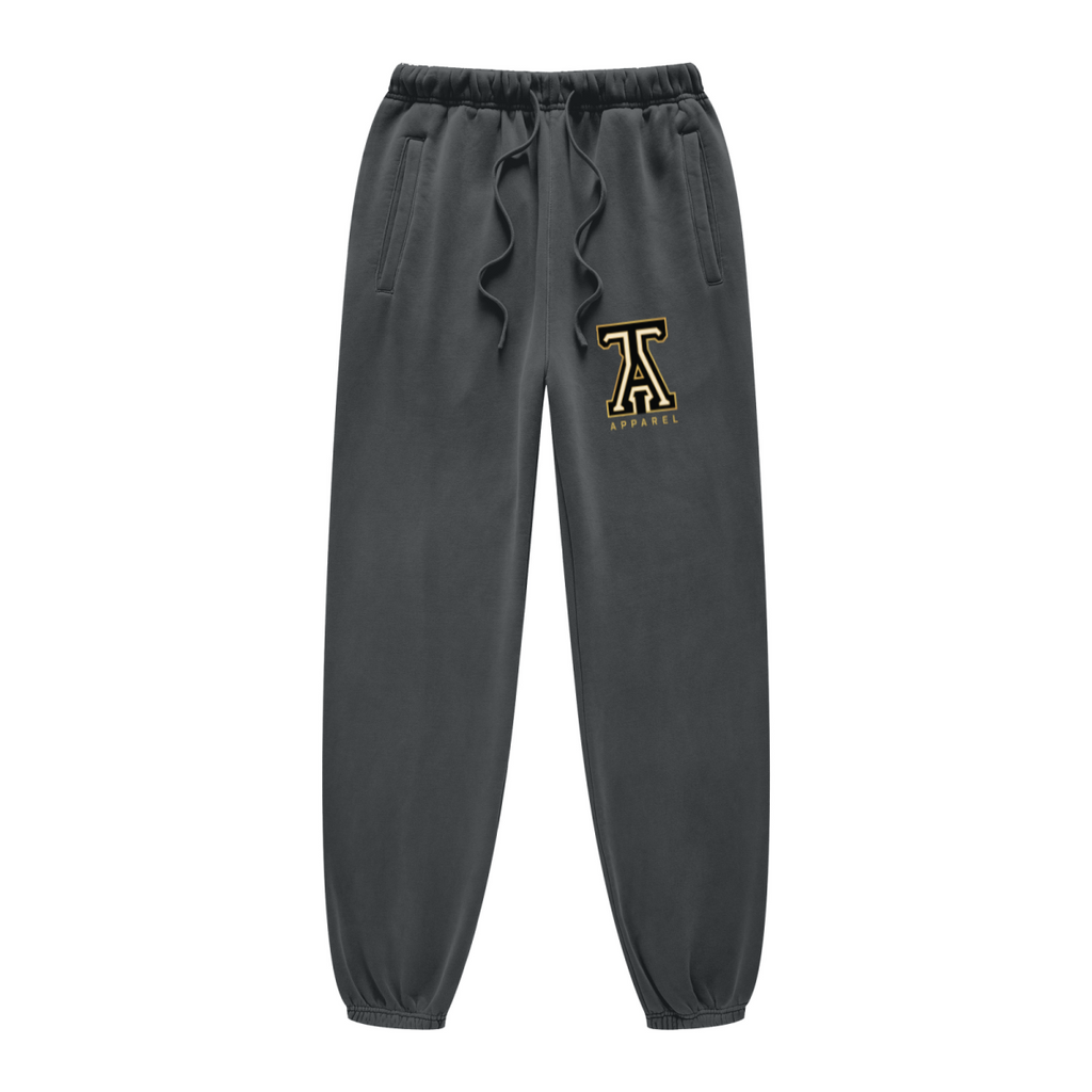 400GSM Unisex Heavyweight Pigment-Wash Pants Dark Grey