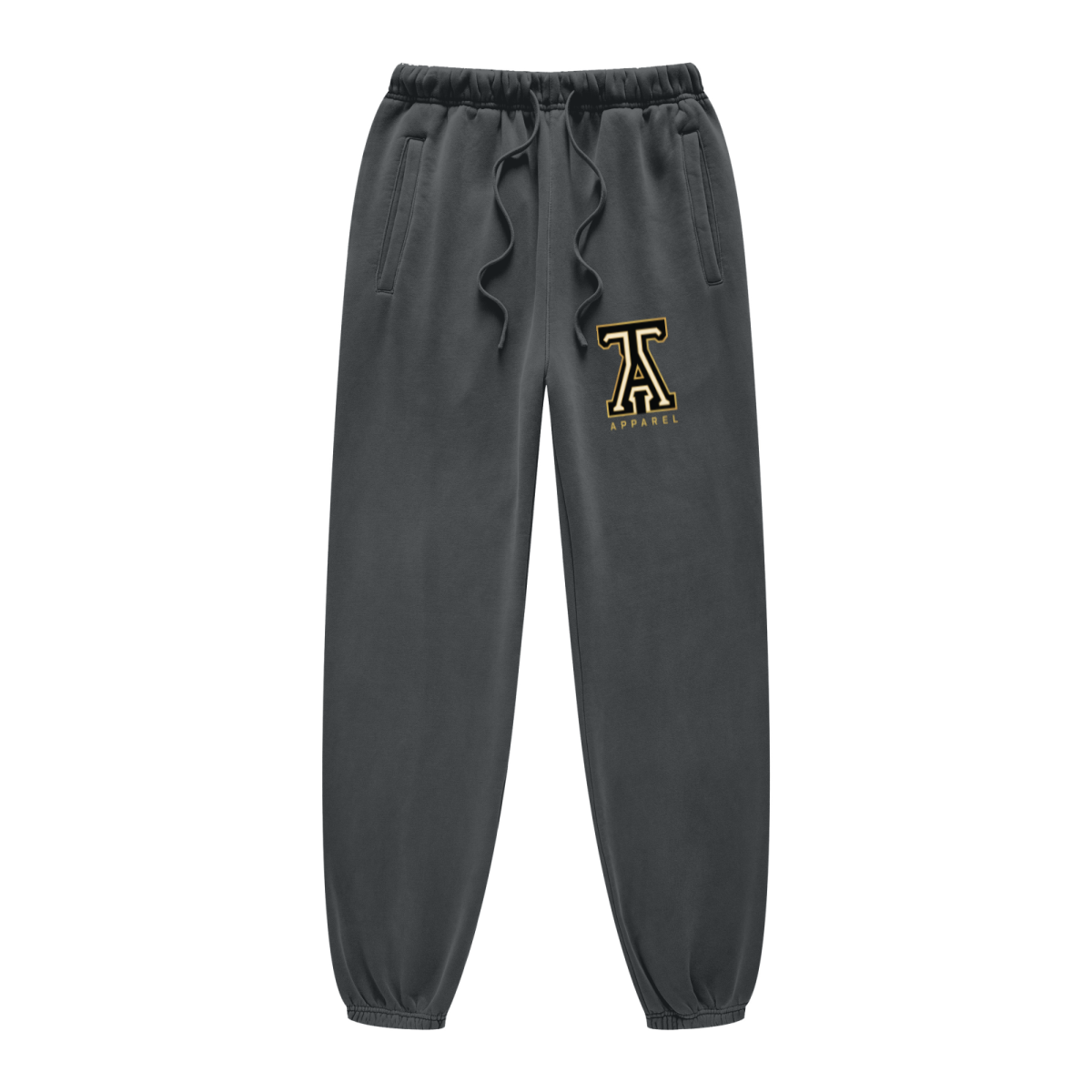 400GSM Unisex Heavyweight Pigment-Wash Pants Dark Grey