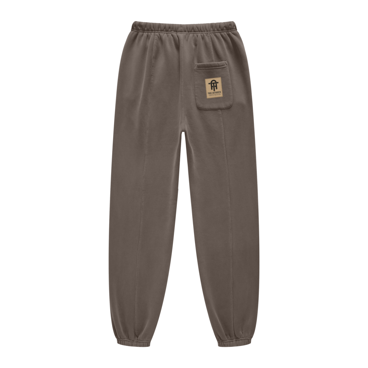 400GSM Unisex Heavyweight Pigment-Wash Pants Coffee Brown