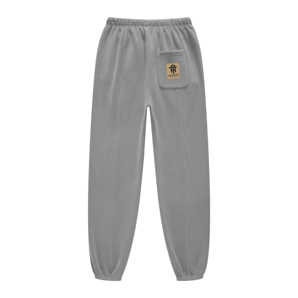 400GSM Unisex Heavyweight Pigment-Wash Pants Medium Grey