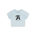 235GSM Women's Washed Stretch Cotton Slim T-shirt Sky Blue