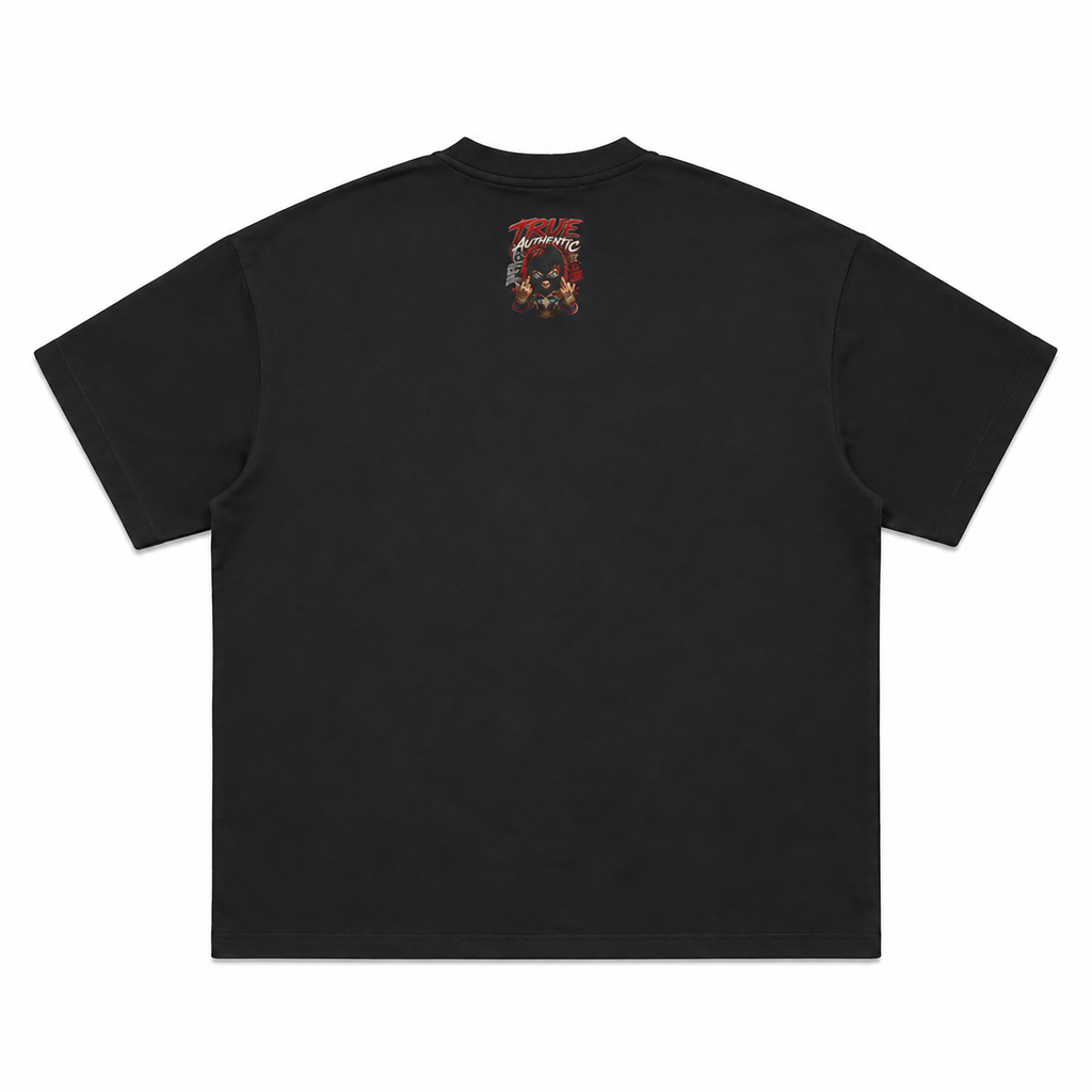 True Authentic Character Ski Mask 305GSM Unisex FOG Earth-Tone 20-Color Drop-Shoulder T-shirt