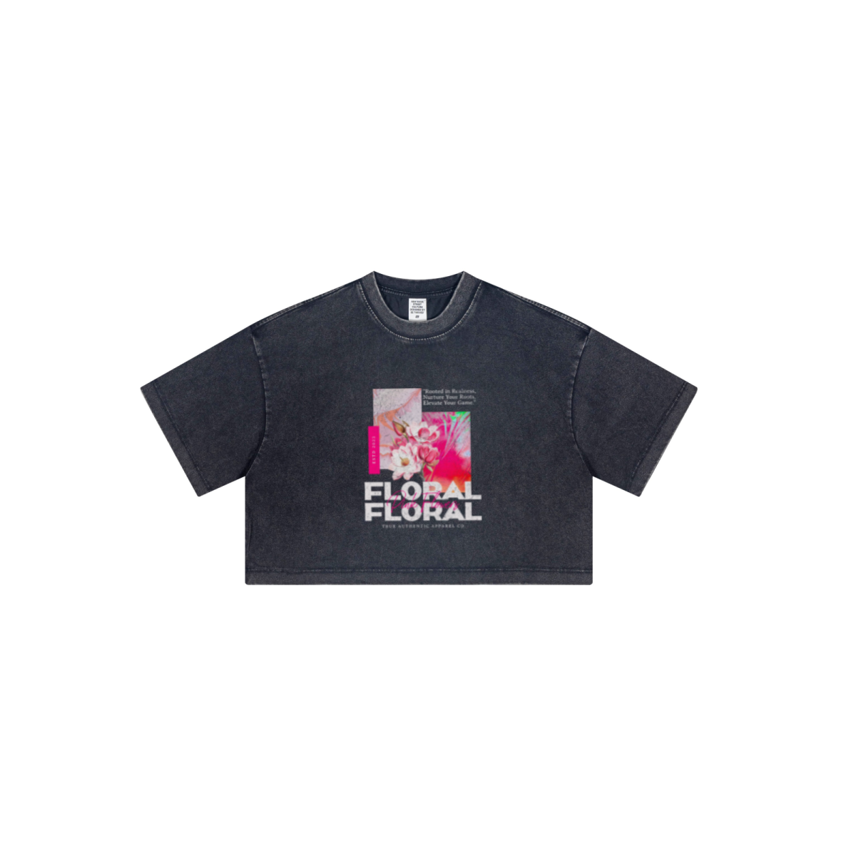 230GSM Women’s Cool-Touch Dopamine-Color Snow-Washed Vintage Cropped T-Shirt snow wash