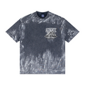 260GSM Unisex Painted Pigment-Wash T-shirt Royal Blue