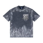 260GSM Unisex Painted Pigment-Wash T-shirt Royal Blue