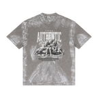 260GSM Unisex Painted Pigment-Wash T-shirt Medium Grey