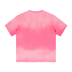 270GSM Men's Water-Wash PP-Sprayed Crew Neck T-shirt  Pink