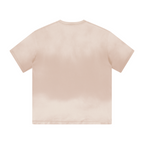 270GSM Men's Water-Wash PP-Sprayed Crew Neck T-shirt Khaki
