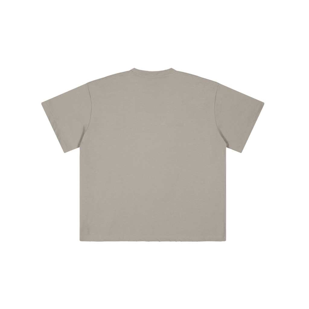 230GSM Unisex Raw-Hem Cooling Sports T-shirt Grey Brown