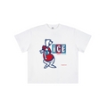 230GSM Unisex Raw-Hem Cooling Sports T-shirt Ivory White