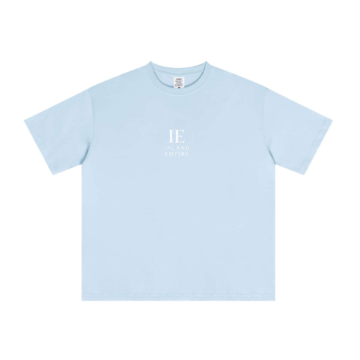 235GSM Men's cool-touch Crew Neck T-shirt Light blue