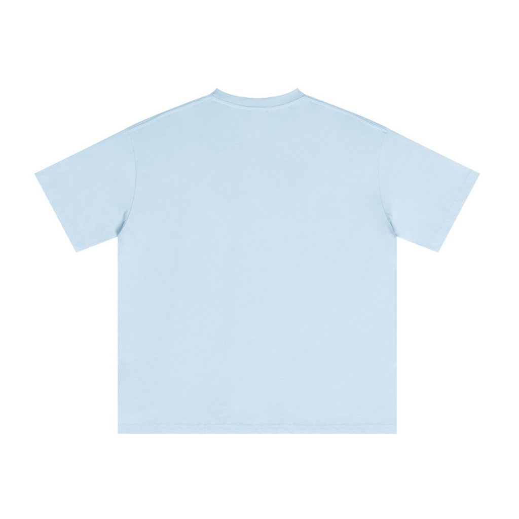 235GSM Men's cool-touch Crew Neck T-shirt Light blue
